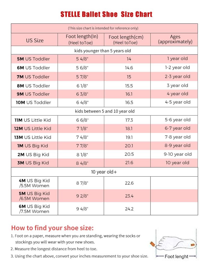 Stelle Ballet Shoes for Girls Toddler Ballet Slippers Soft Leather Boys Dance Shoes for Toddler/Little Kid/Big Kid(Black, 12ML)