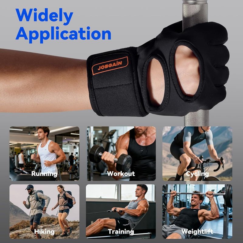 Workout Gloves for Men & Women - Padded Weight Lifting Gloves with Wrist Support | Full Palm Protection & Extra Grip