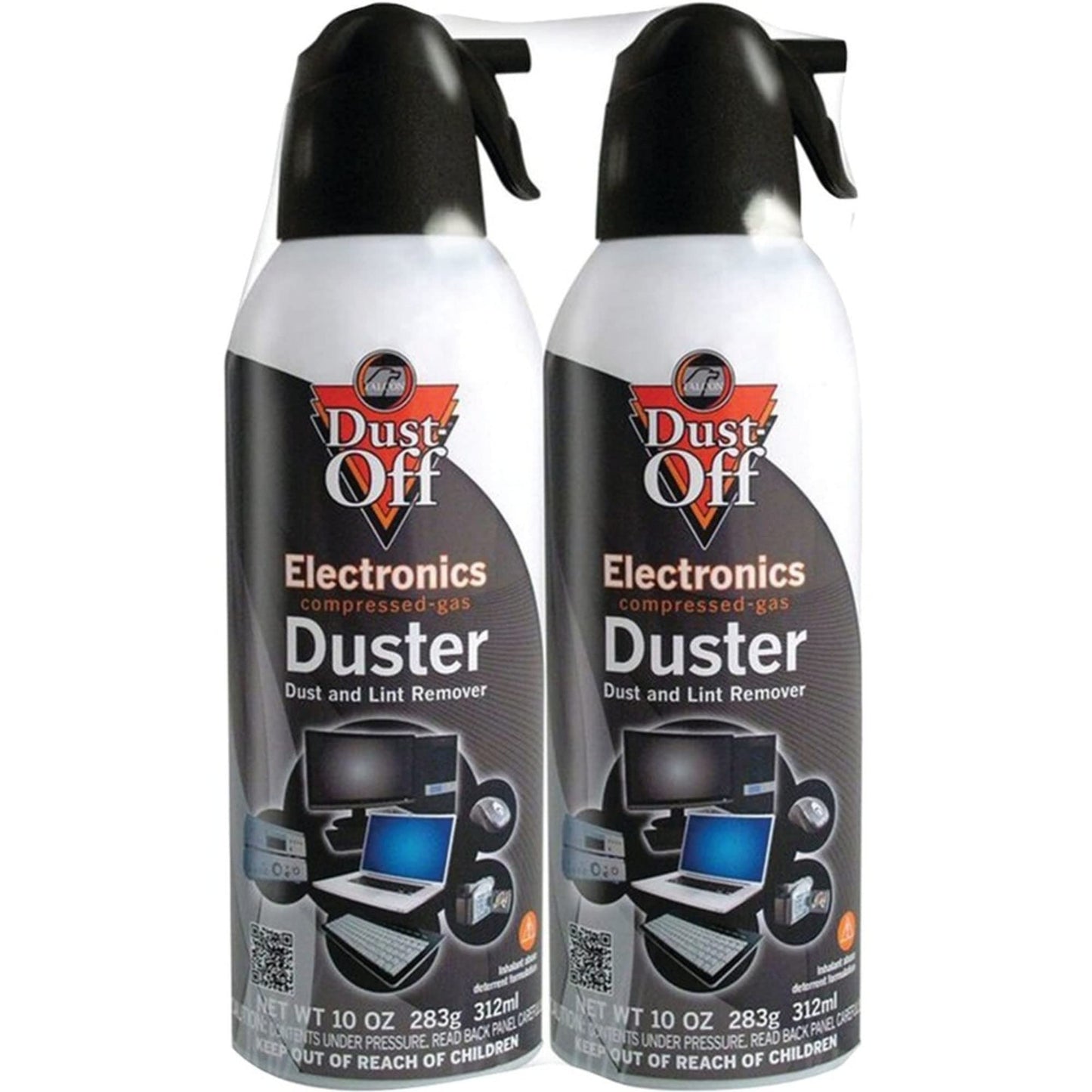 Dust-Off Compressed Gas Dusters, 10 Oz, Pack Of 2