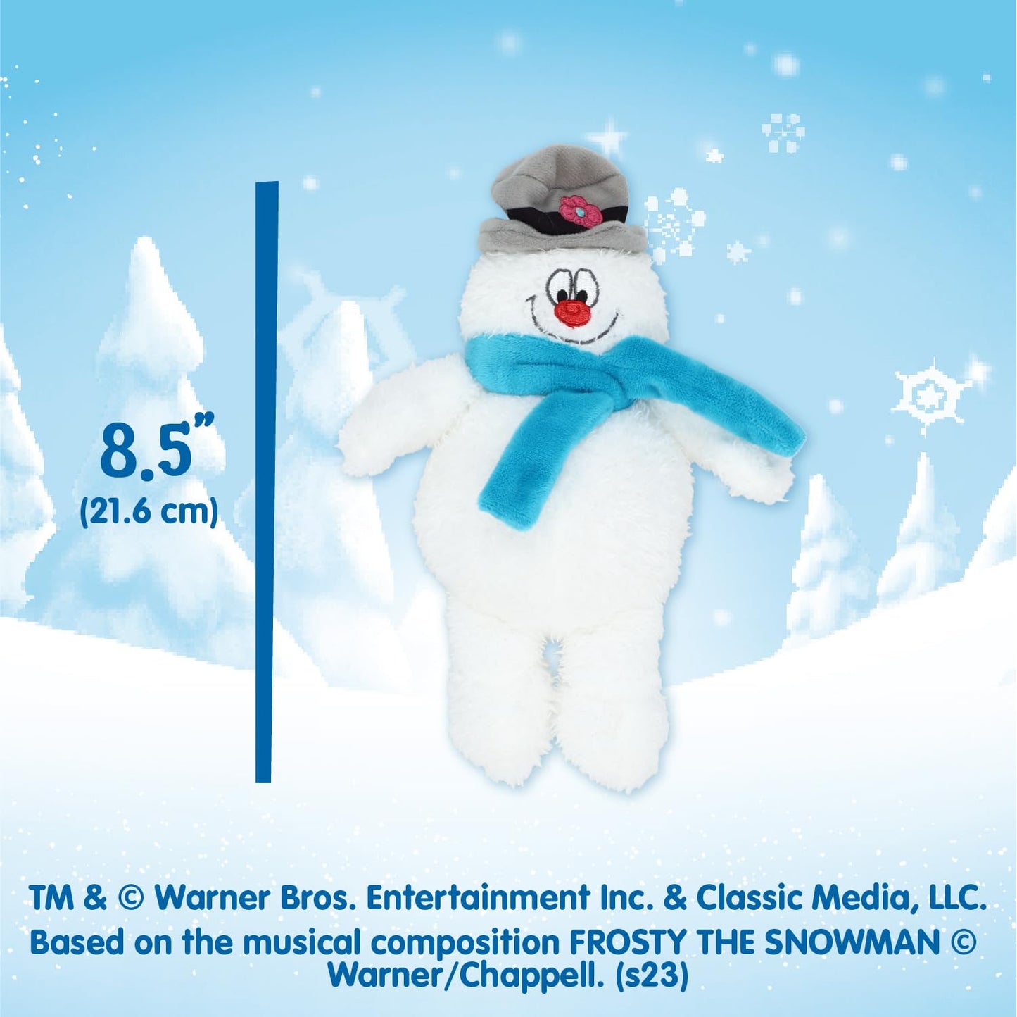 KIDS PREFERRED Frosty The Snowman Cuteeze Stuffed Animal Plush Toy for Baby and Toddler Boys and Girls - 8.5 Inches