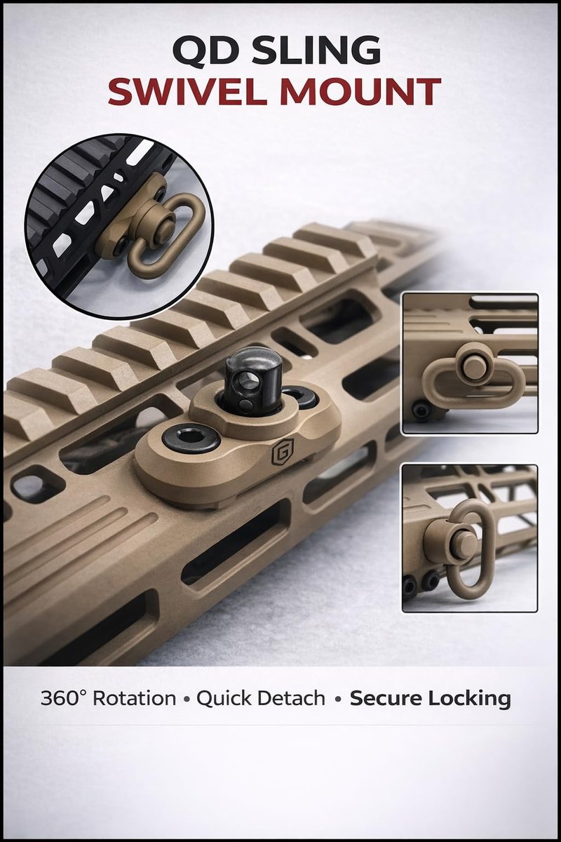 5 Slots Rail Section for M Lok Five Slots Rail Picatinny Rail Set of 2 Pieces Mlok Rail Red (Pack of 2-5 Slots & Flip Up Sights, Attachment)