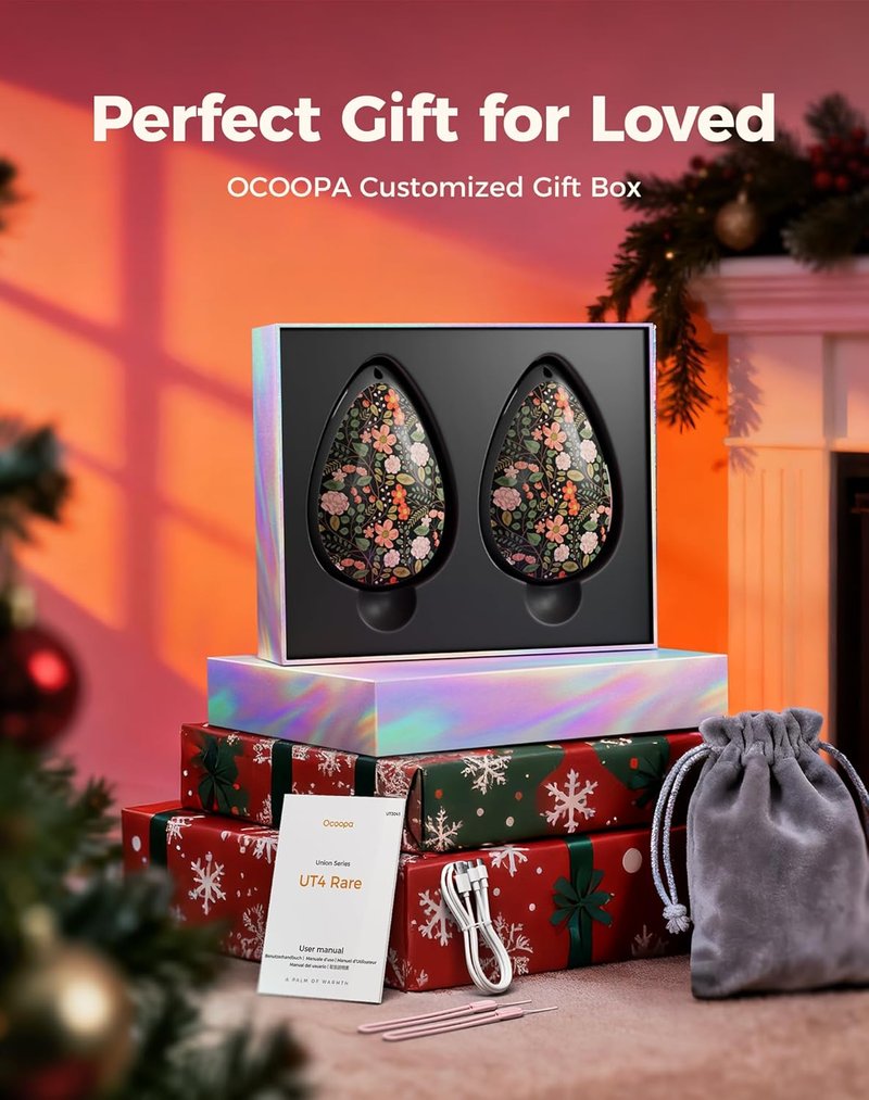 Rechargeable Hand Warmers for Women - Portable Diamond-Shape Electric Heater | 2 Pack, Stylish Design for Hiking & Camping