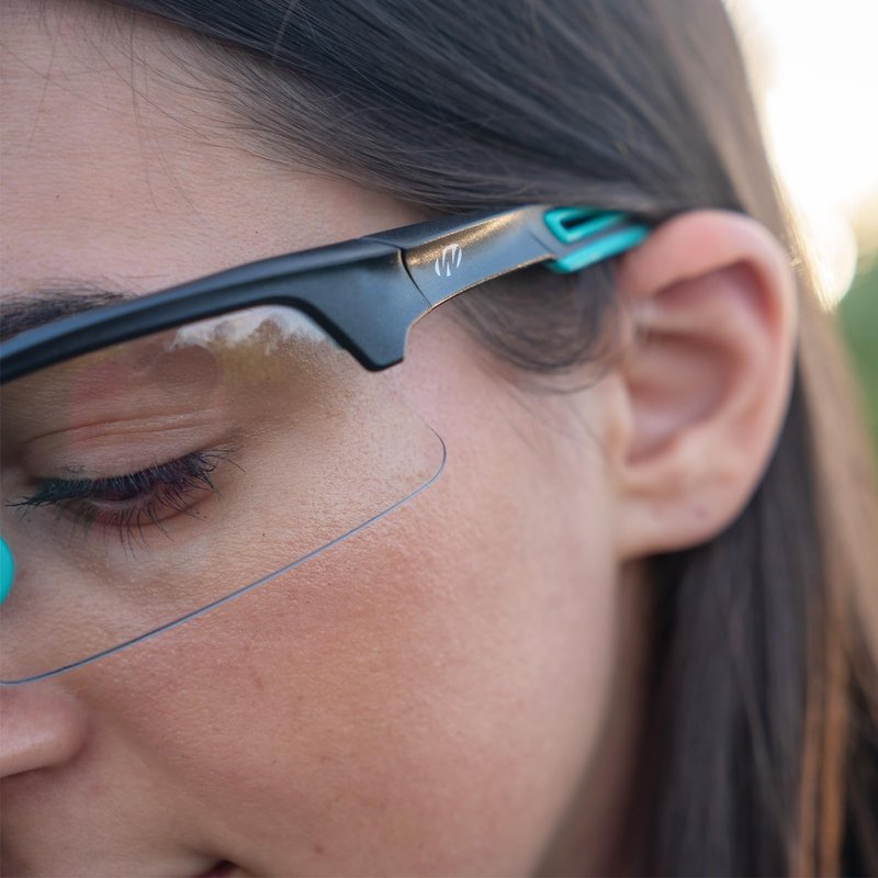 Walker's Unisex Teal Impact Resistant Sport Glasses | Durable Non-Slip Rubberized Frame UV Protection Shooting Outdoor Sports Glasses w/ Clear Lenses
