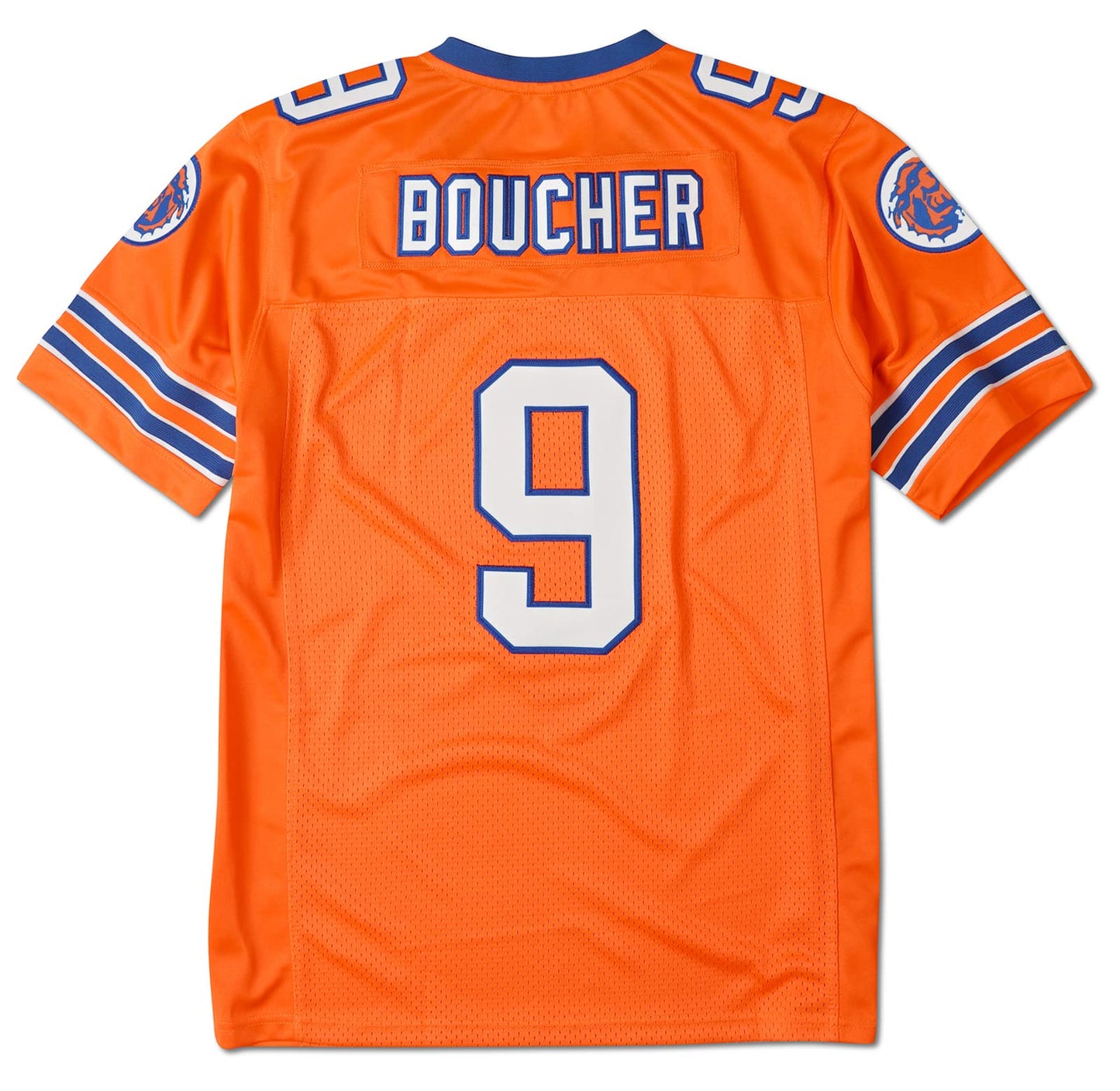 90s Football Jersey for Party,Bobby Boucher #9 The Waterboy Sandler 50th Anniversary Movie Football Jersey (Orange, X-Large)