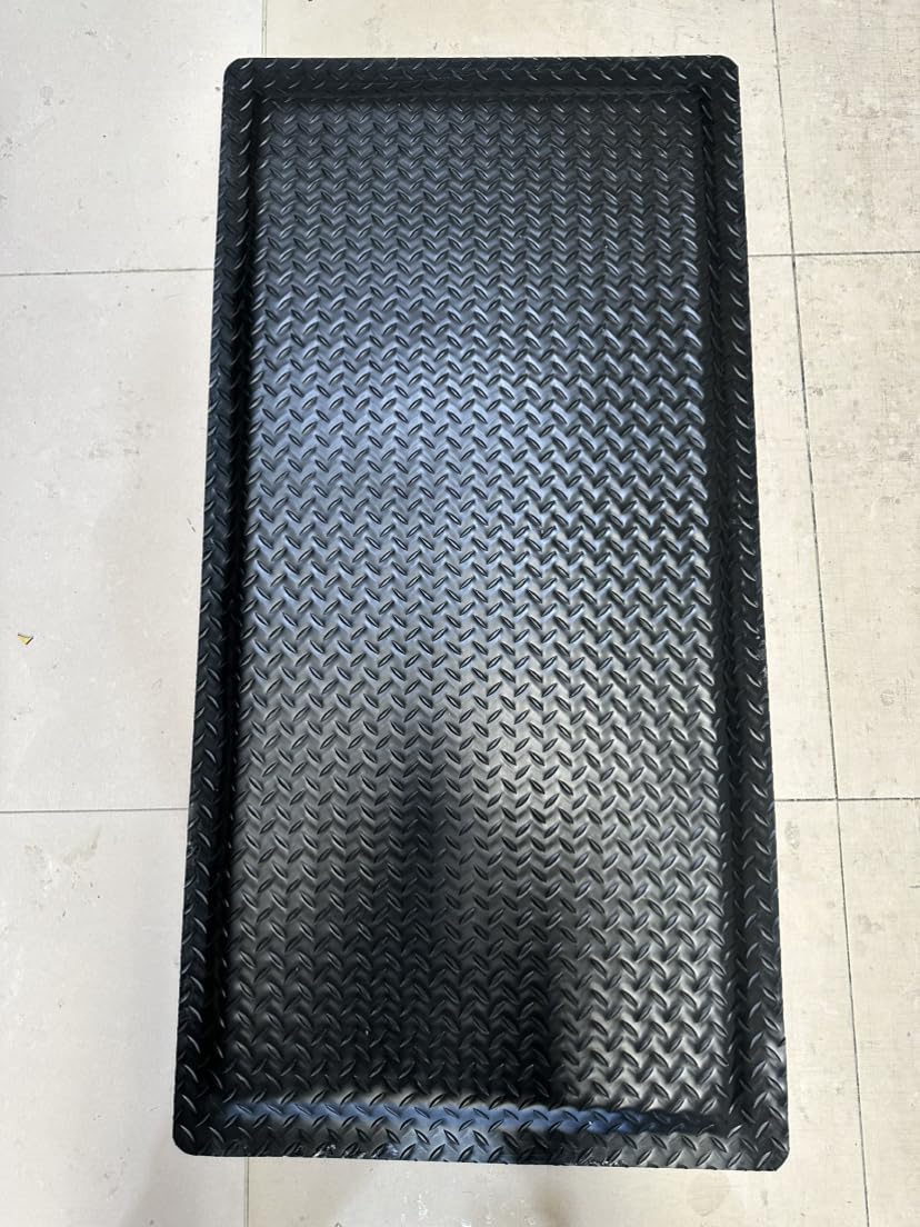 ISXACFF Anti Fatigue Mats Industrial 3' x 5' 15/16" Thick Ergonomic Standing Mat Commercial Kitchen Mat Heavy Duty Diamond Plate Shop Floor Mat Helps Relieve Back and Leg Soreness
