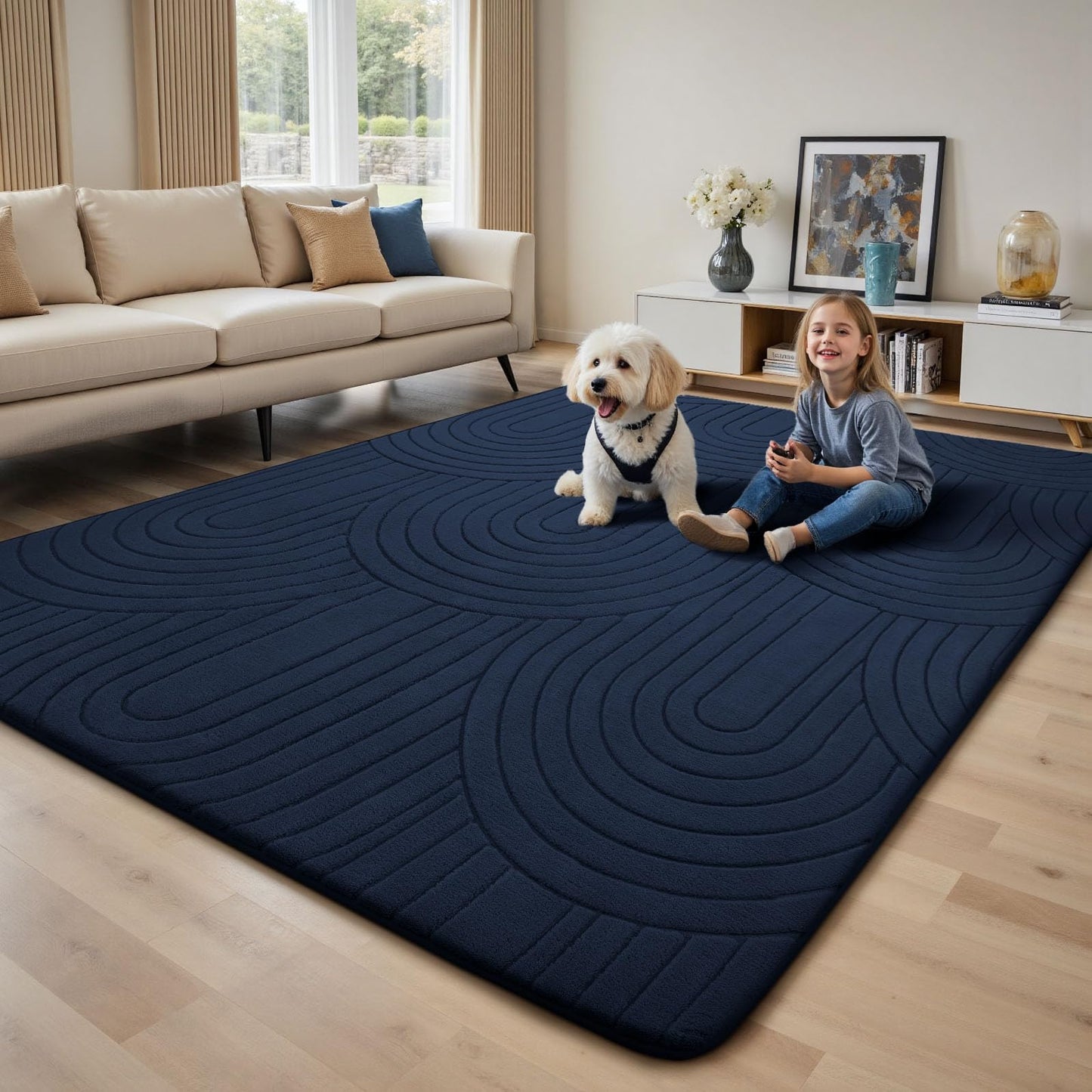 Sour Lemon Area Rugs 9x12 Living Room,Soft Large Area Rug Indoor Modern Carpet for Bedroom, Machine Washable Area Rug Non-Slip Rug Carpet for Kids Home Dorm Under Dining Table Office Decor Aesthetic