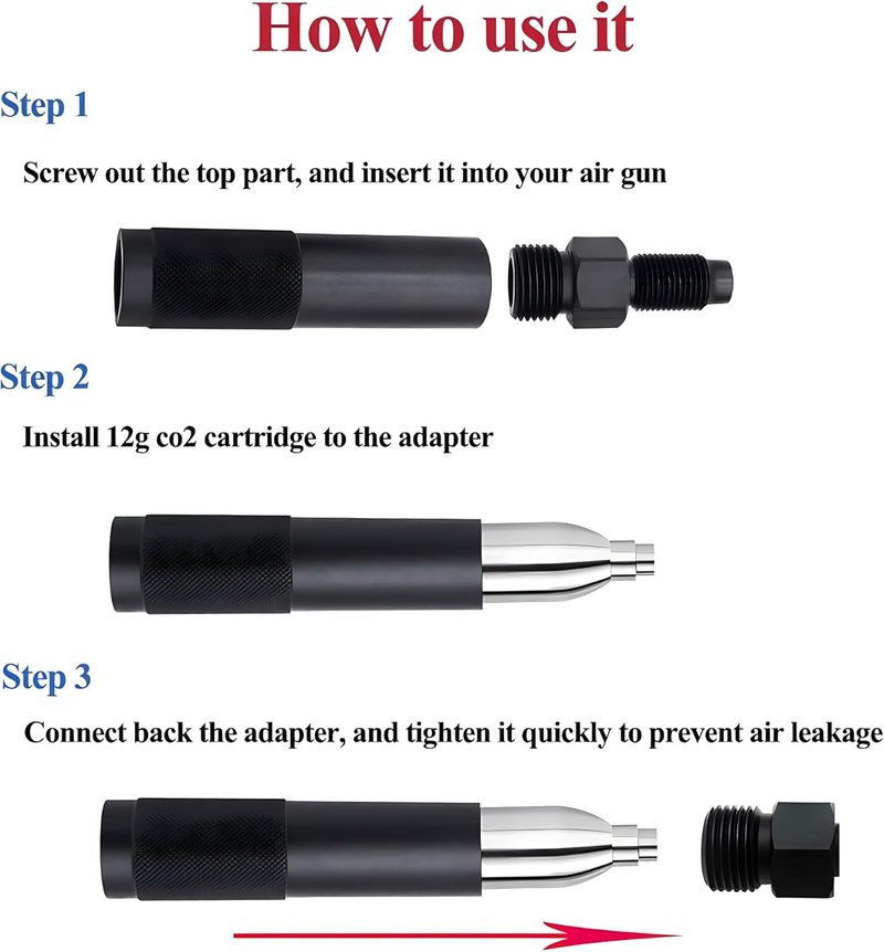 Co2 Cartridges Adapter - Quick Change Holder for Sig Sauer MCX/MPX | 12g Compatible