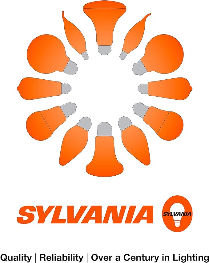 Sylvania Flood BR30 LED Light Bulb, 100W = 15.5W, Dimmable, 10 Year, 1450 Lumens, 2700K, Soft White - 6 Pack (41255)