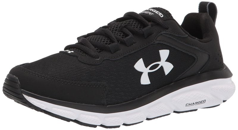 Under Armour Mens Charged Assert 9 CN, Black (001)/White, 11 Medium US
