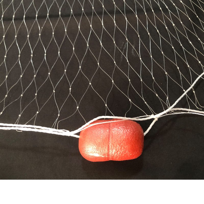 Strong Fishing Line Material Fishing Net Depth 5.5ft Gillnet Length 98 ft Nylon Net 5/8 Inch-2 Inch Mesh Monofilament Nylon Network Big Buoys Fish Net (Mesh Size 40mm*40mm(1-1/2 inch))