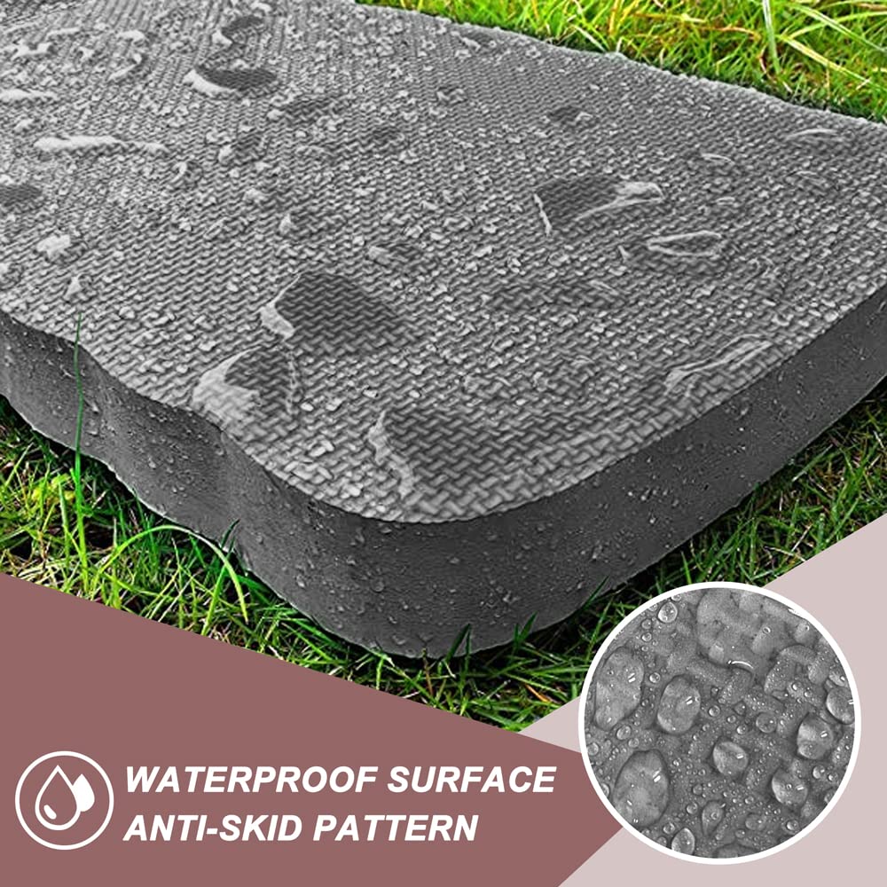 Altdorff Thick Kneeling Pad 2 Pack, Waterproof,Comfortable Garden Kneeling Pads Stain Resistant, Multi-Functional Kneeler Pad for Gardening, Baby Bath, Yoga, Praying and Exercise (Deep Grey)