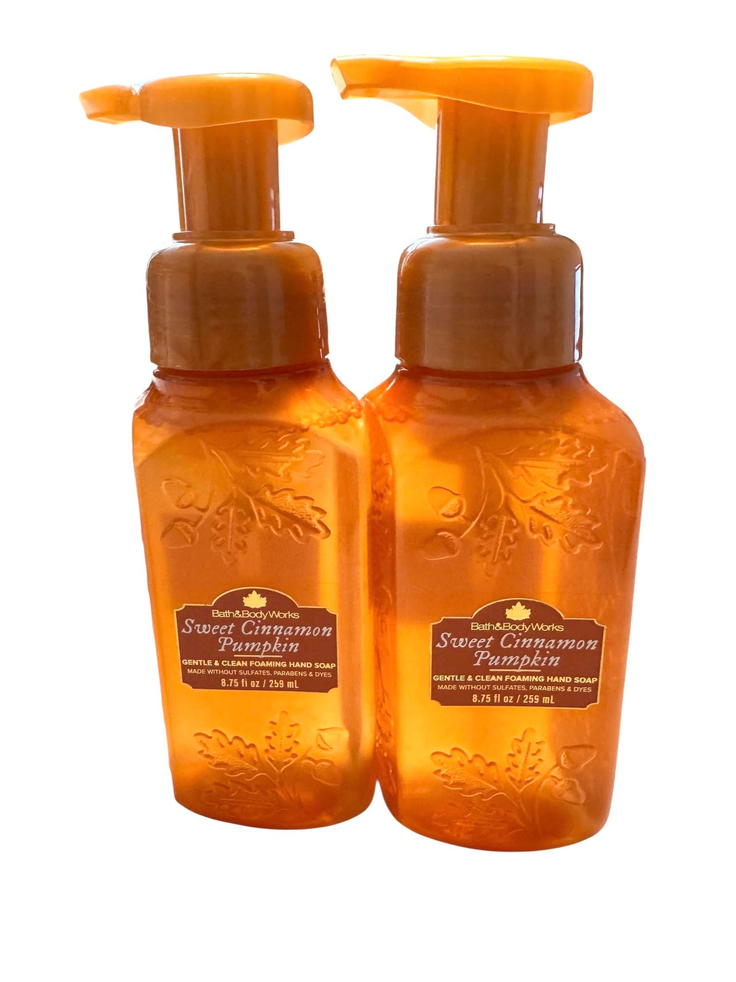 Bath & Body Works Bath and Body Works Sweet Cinnamon Pumpkin Gentle Foaming Hand Soap 8.75 Ounce 2-Pack (Sweet Cinnamon Pumpkin),17.5 fluid ounces, 1.25 pounds