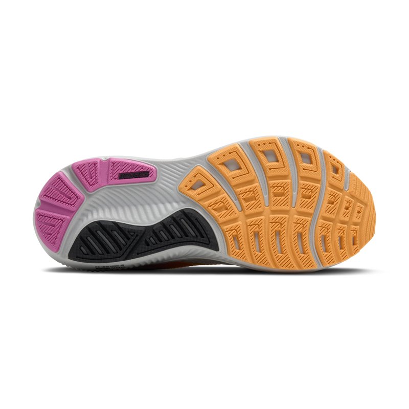 Brooks Women’s Ghost 17 Neutral Running Shoe - Oyster/Apricot/Pink - 7.5 Narrow