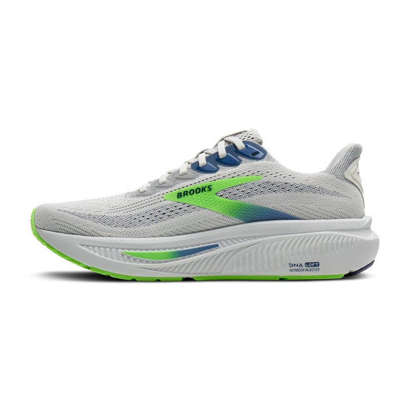 Brooks Men's Ghost 17 Trainers, Oyster Beacon Blue Gecko, 12.5 US