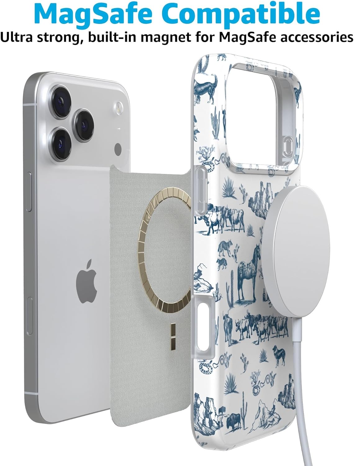 Casely iPhone 17 Pro Case | Wild West Adventure | Desert | Compatible with MagSafe | Classic Ultra Slim Design