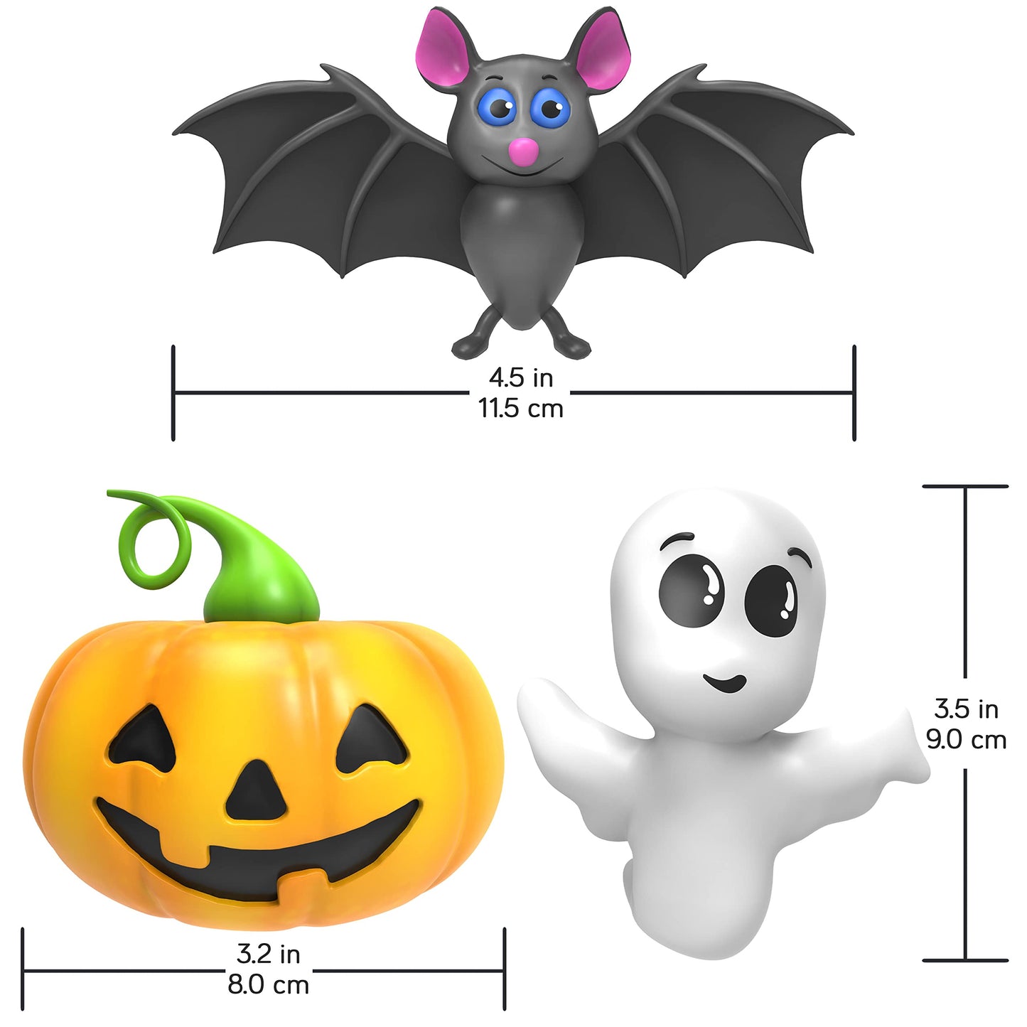 SplashEZ Halloween Mold Free Bath Toys for Babies & Toddlers, Animal No Hole Bath Toys, No Mold Tub, Beach, Pool, BPA-Free, Infant Play Set No Holes 1 3 6 12 18 Months