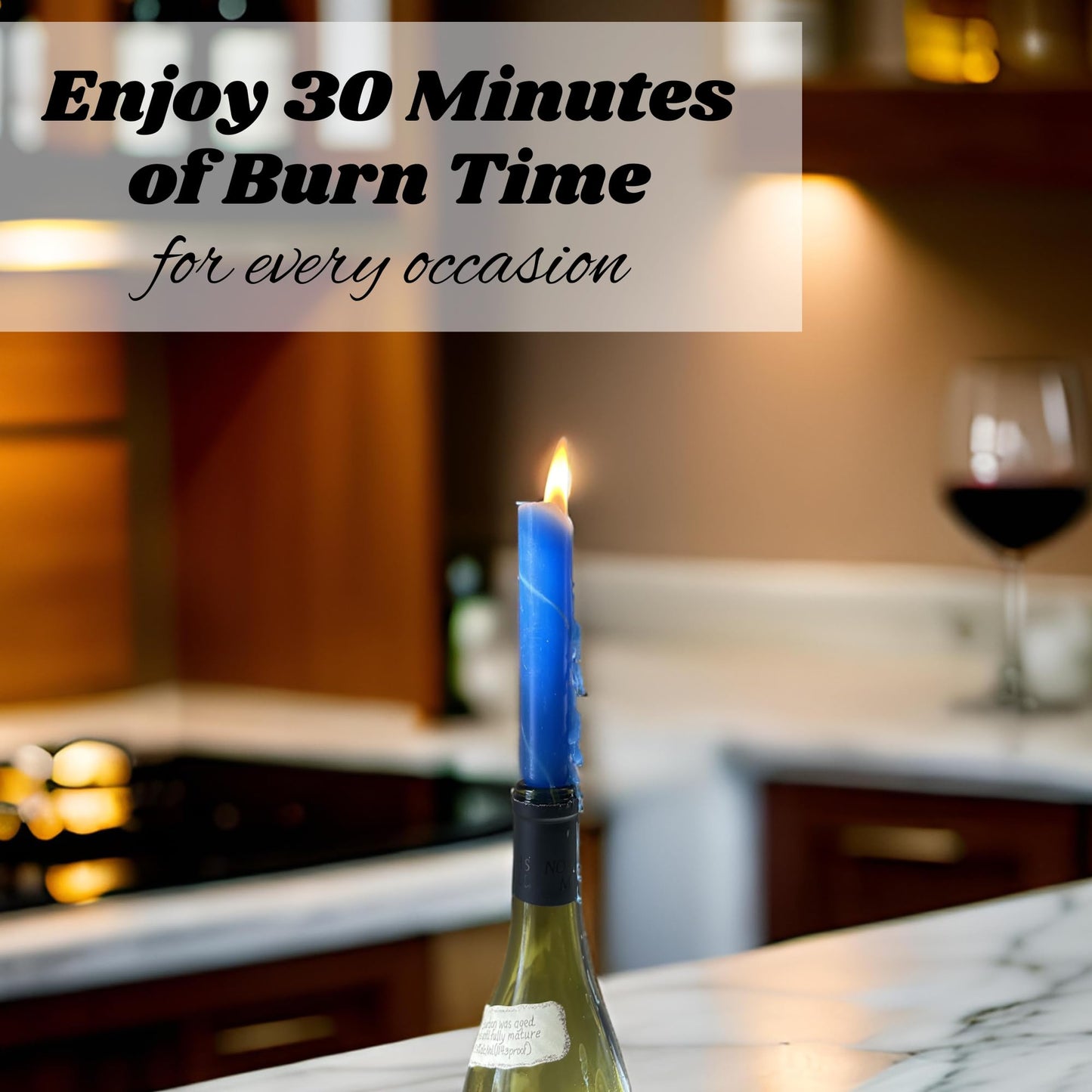 Candlestock Hippie Drippy Drip Candles - Pack of 11 Dripping Taper Candles - Wine Bottle Melting Candles (1 of Each Color)