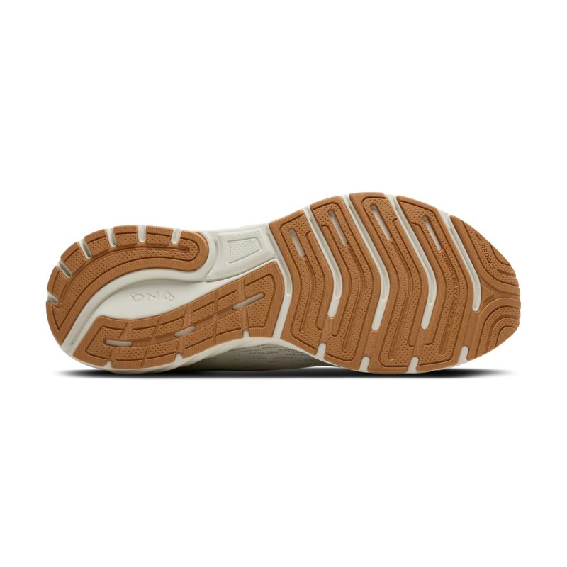 Brooks Men’s Anthem 7 Neutral Running Shoe - White/Black/Tan - 10.5 Medium