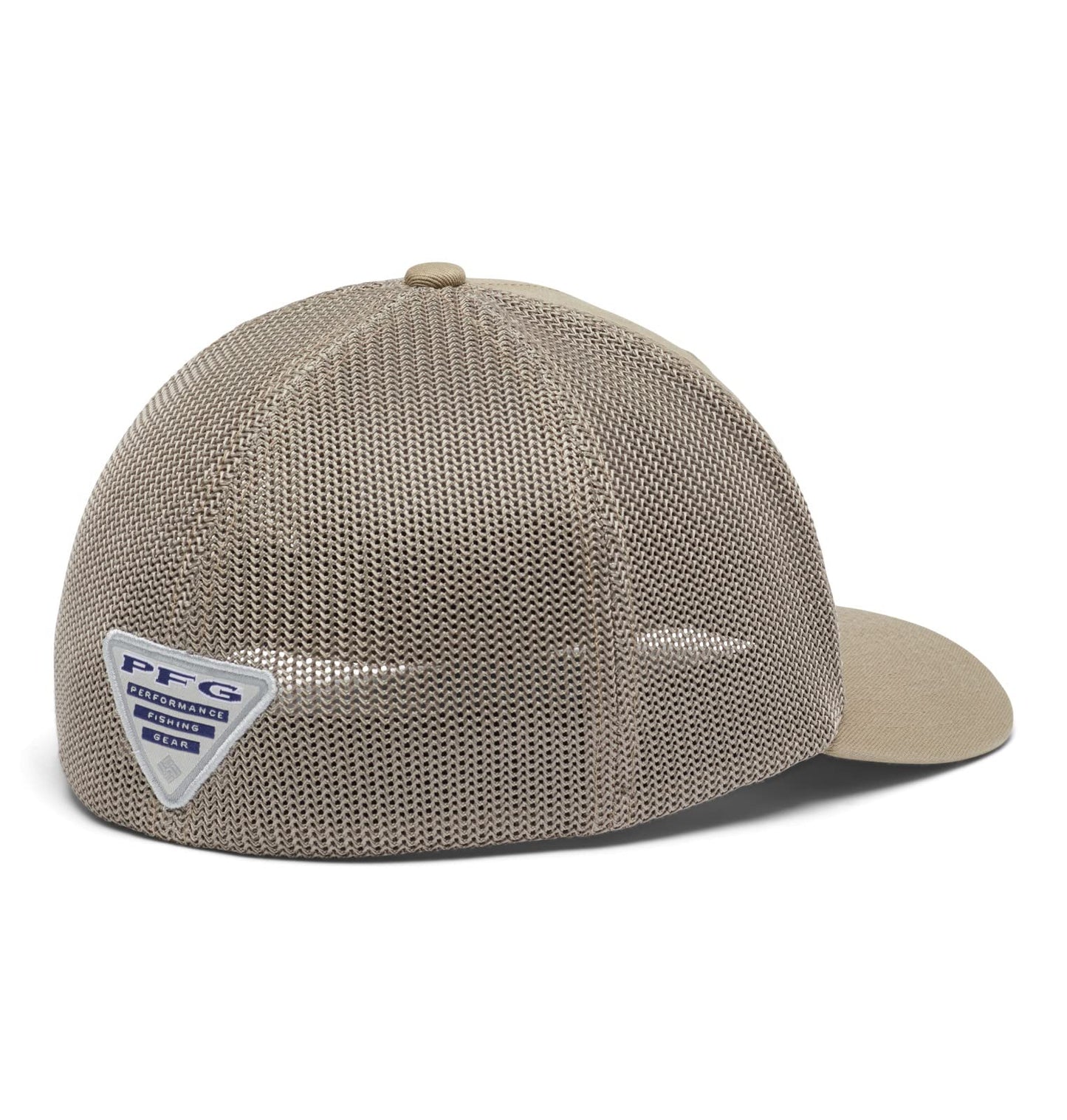 Columbia Unisex PFG Fish Flag Mesh Ball Cap-High Crown, Tusk, XX-Large