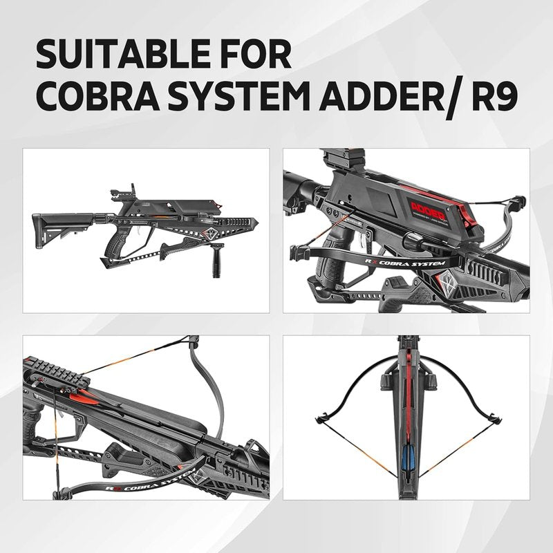 Cobra Adder Crossbow String - 20 Strands HMPE 1600D | 19.3" Durable Replacement Accessory