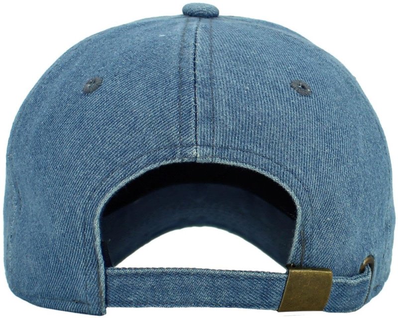 KB-LOW MDM Classic Cotton Dad Hat Adjustable Plain Cap. Polo Style Low Profile (Unstructured) (Classic) Medium Denim Adjustable