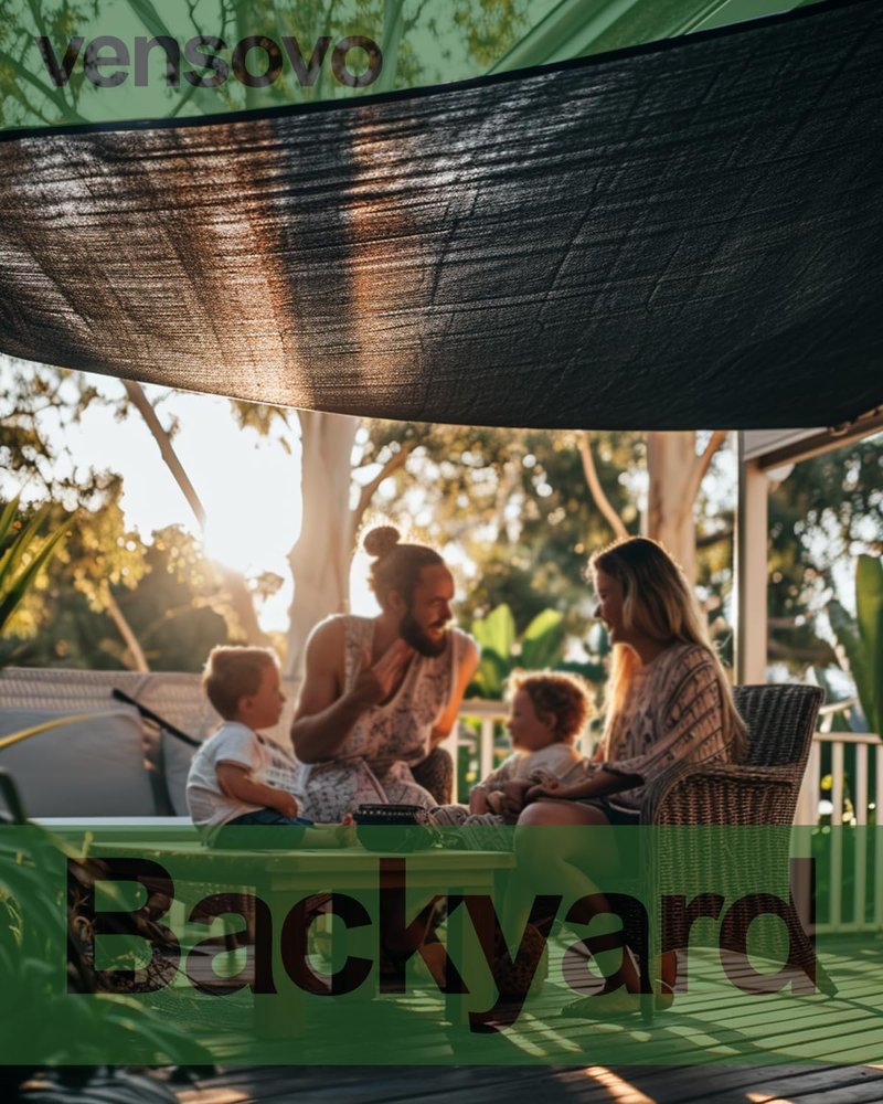 vensovo 30% Sunblock Shade Cloth Net Black Resistant - 8x20 Ft Garden Shade Mesh for Plant Cover, Greenhouse, Chicken Coop, Kennels, Tomatoes Plants