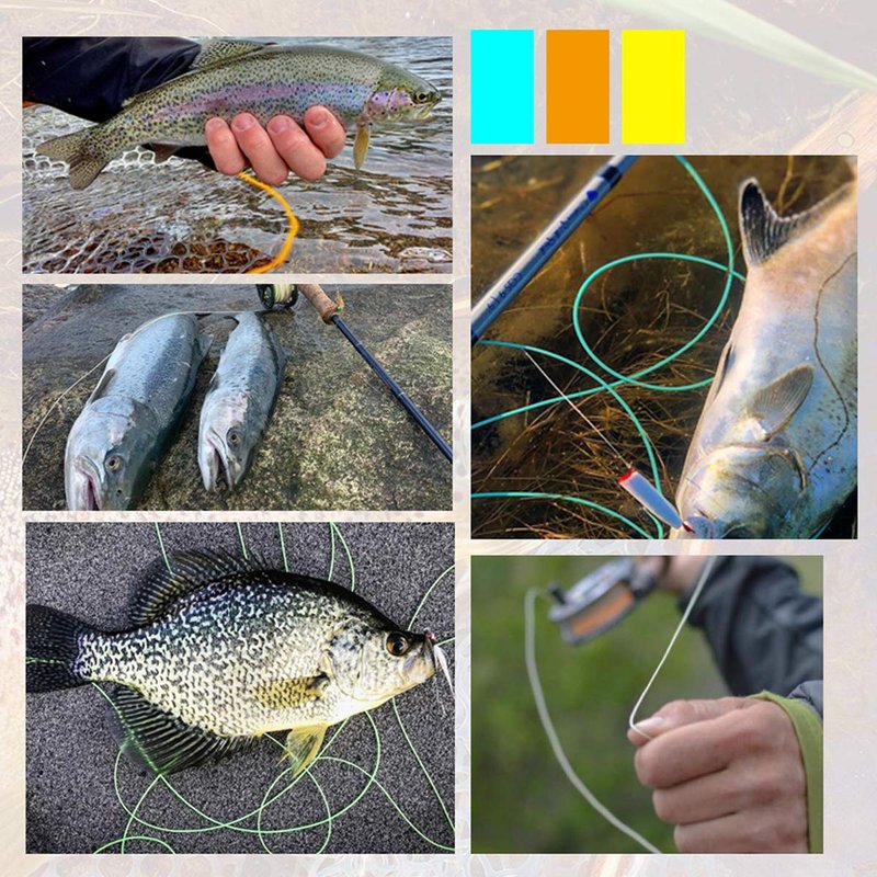 ANGLER DREAM 8 Pack Welded Tapered Leader Fly Fishing Leader with Loop 9ft 0/1/2/3/4/5/6/7X Nylon Fly Leader …