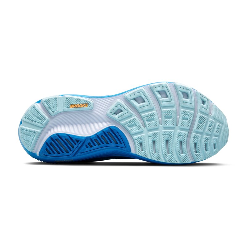 Brooks Men’s Ghost 17 Neutral Running Shoe - Cloissone/Blue/Orange - 11 Medium