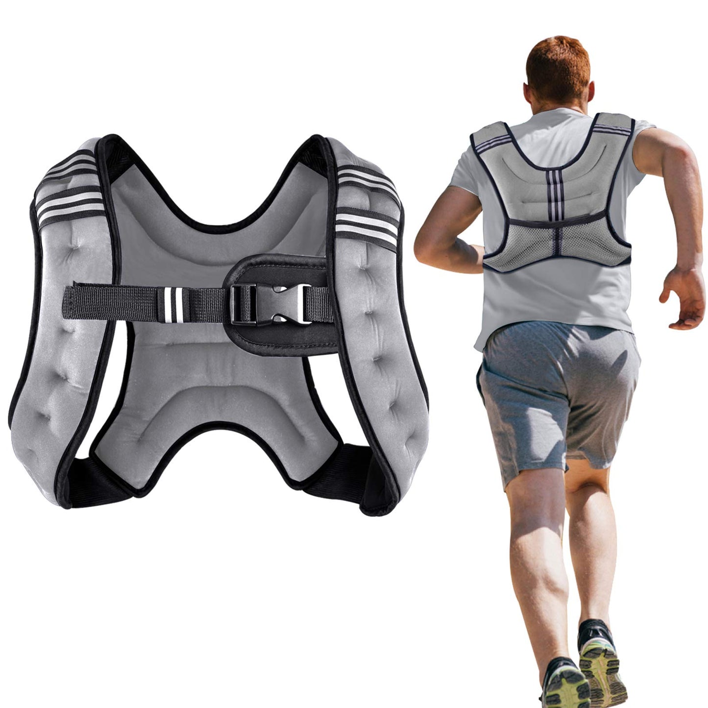 Henkelion Weighted Vest Weight Vest for Men Women Kids Weights Included, Body Weight Vests Adjustable for Running, Training Workout, Jogging, Walking