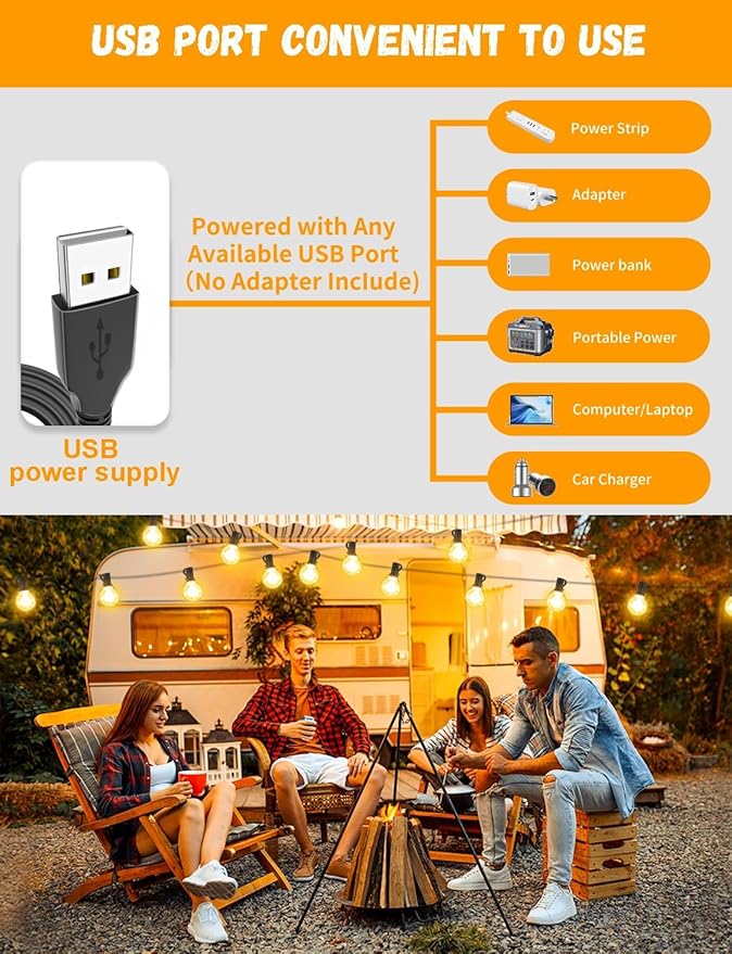 IKERY 300FT Outdoor String Lights for Backyard Porch, 156 Shatterproof Waterproof LED Bulbs, Dimmable, E12 Base