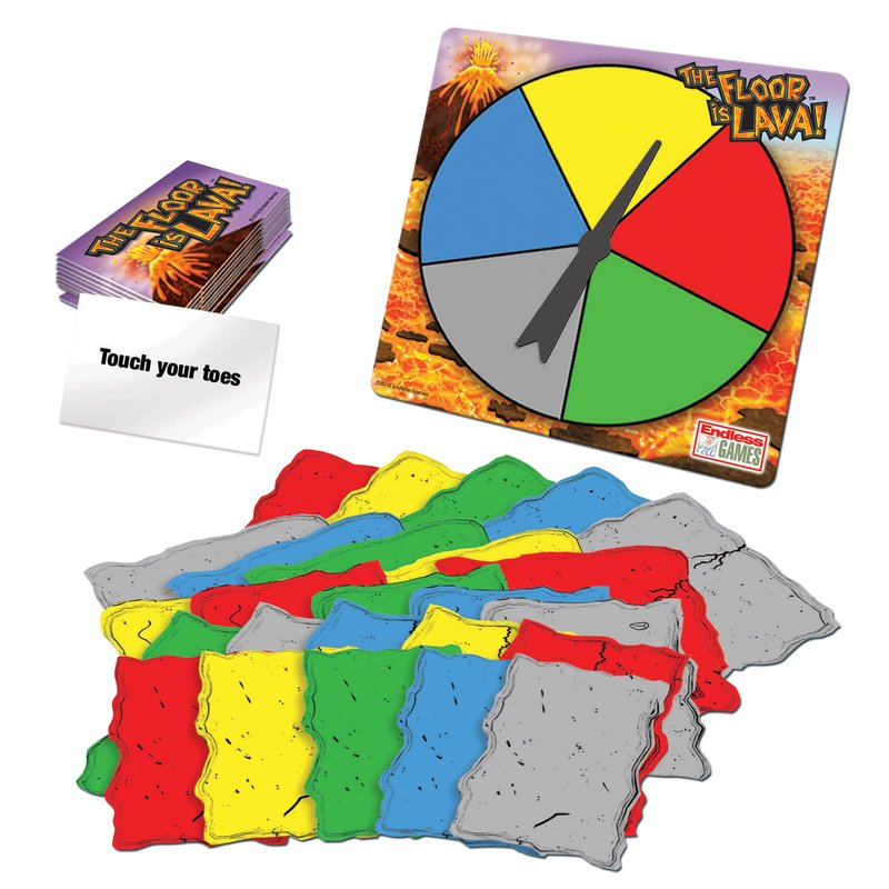 Goliath The Original The Floor is Lava! Game by Endless Games - Interactive Game For Kids And Adults - Promotes Physical Activity - Indoor And Outdoor Safe - Classic Edition