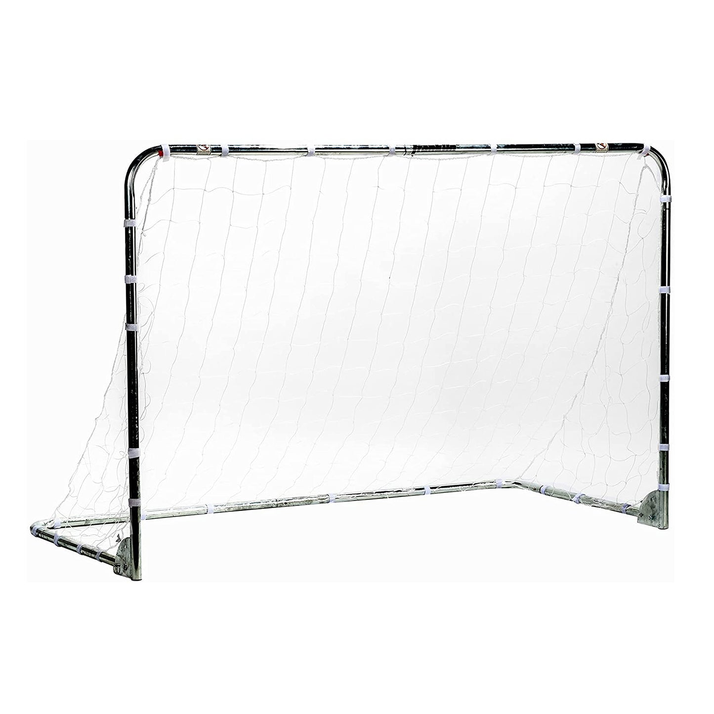 Franklin Sports Premier Steel Folding Backyard Soccer Goal with All Weather Net - Kids - Easy Assembly - 6x4' - Silver