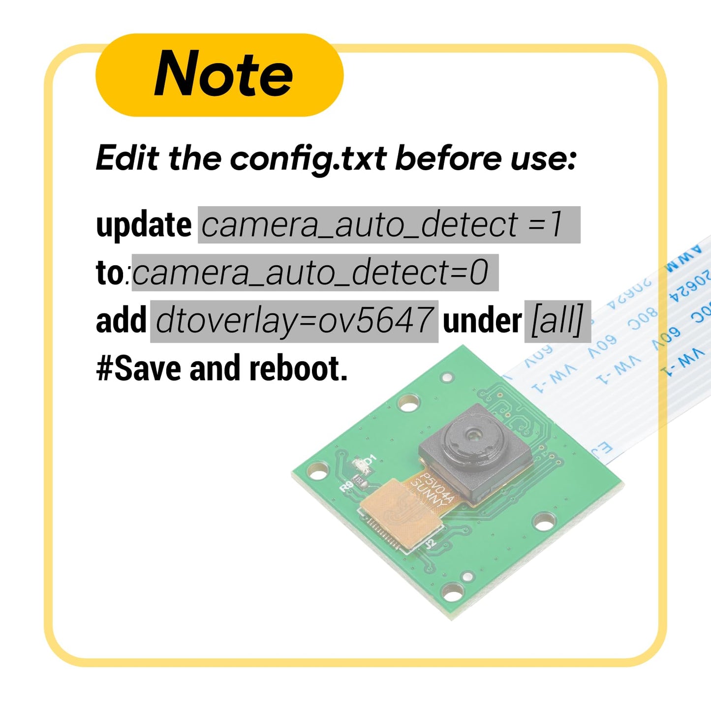Arducam 5MP Camera for Raspberry Pi, 1080P HD OV5647 Camera Module V1 for Raspberry Pi5/4/3/3B+, and Other A/B Series