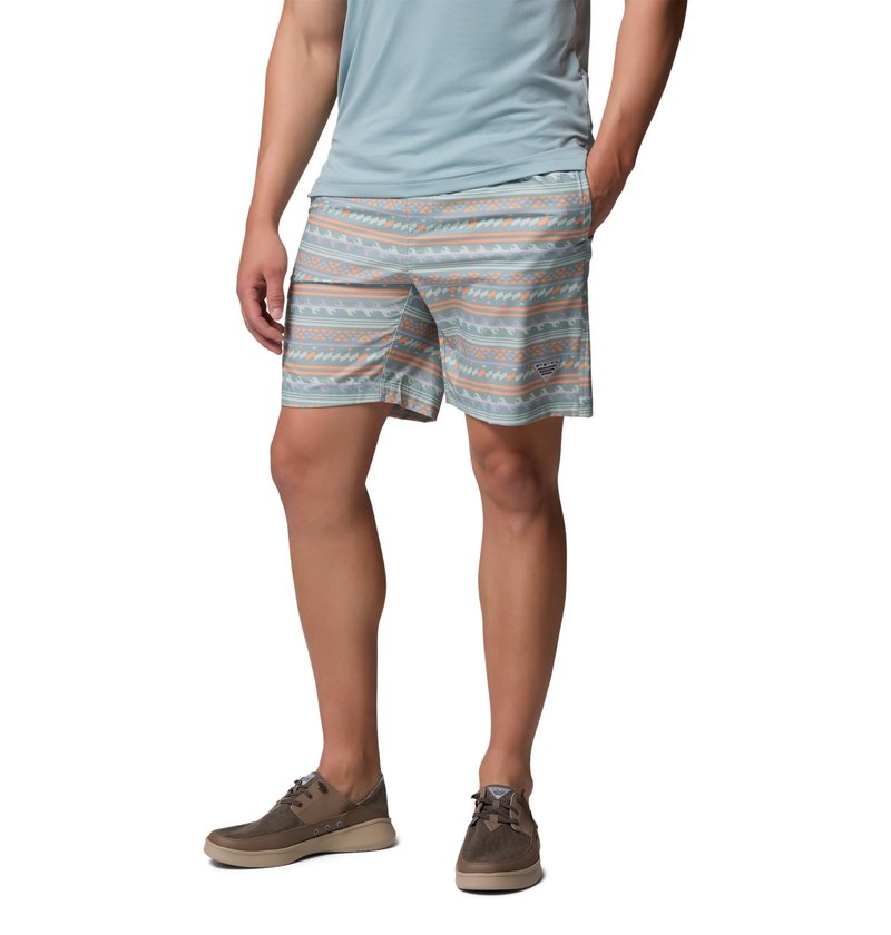 Columbia Mens PFG Rambler Printed Water Short, Crushed Blue Waved, X-Large x 6