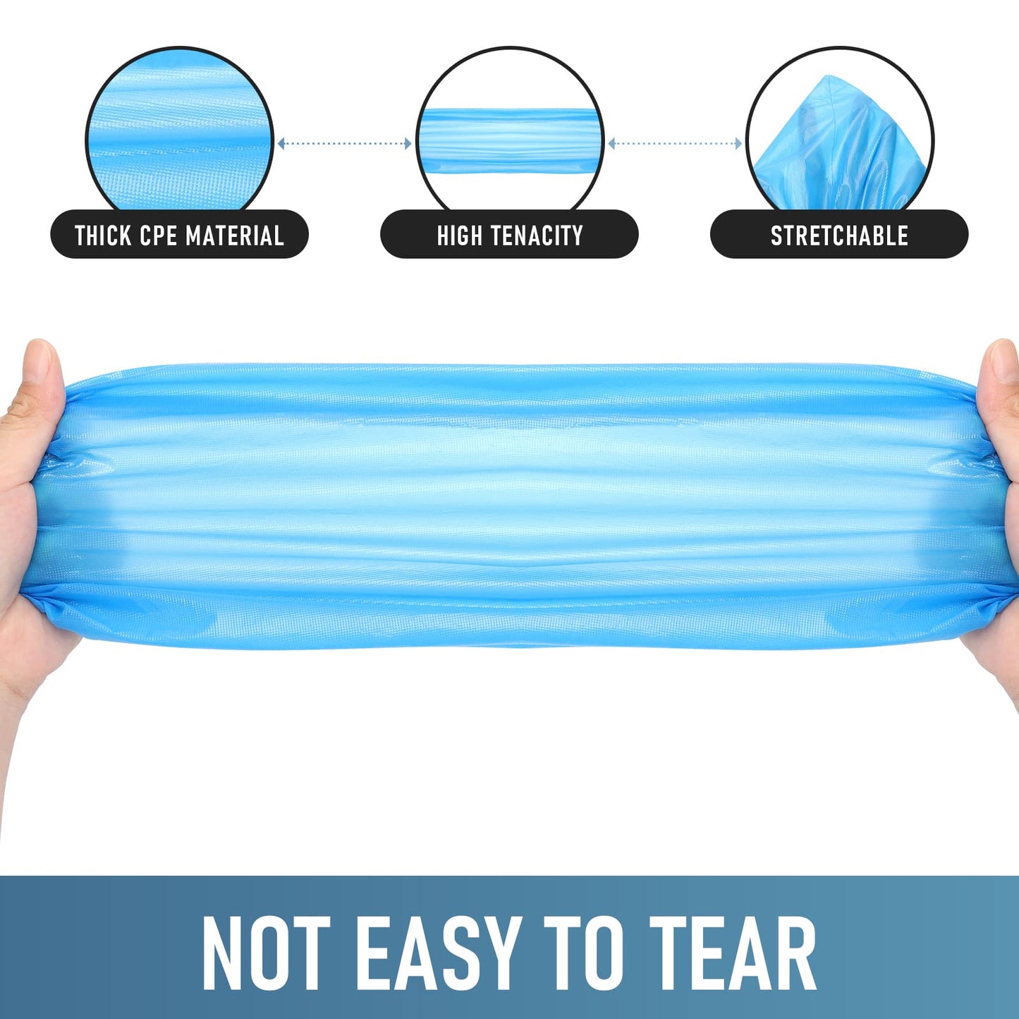 Buself Shoe Covers Disposable Non Slip - Pack of 100 (50 Pairs), Premium Waterproof and Recyclable Shoe Booties Covers for Indoors, Fits Up To 11 US Men and 13 US Women Size