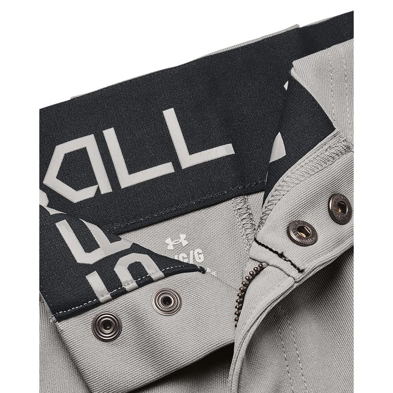 Under Armour Men's Utility Baseball Pants 22, (080) Baseball Gray / / Black, 3X-Large