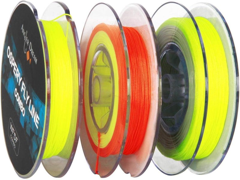 Fly Fishing Line Combo - 100FT Weight Forward with Braided Backing & Tapered Leader | Preloaded with Welded Loop