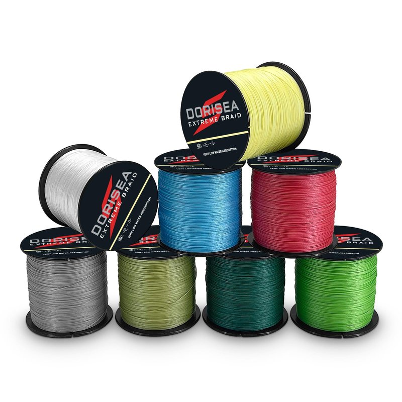 Dorisea Extreme Braid 100% Pe Black Braided Fishing Line 109Yards-2187Yards 6-550Lb Test Fishing Wire Fishing String Incredible Superline Zero Stretch (300m/328Yards 30lb/0.26mm)