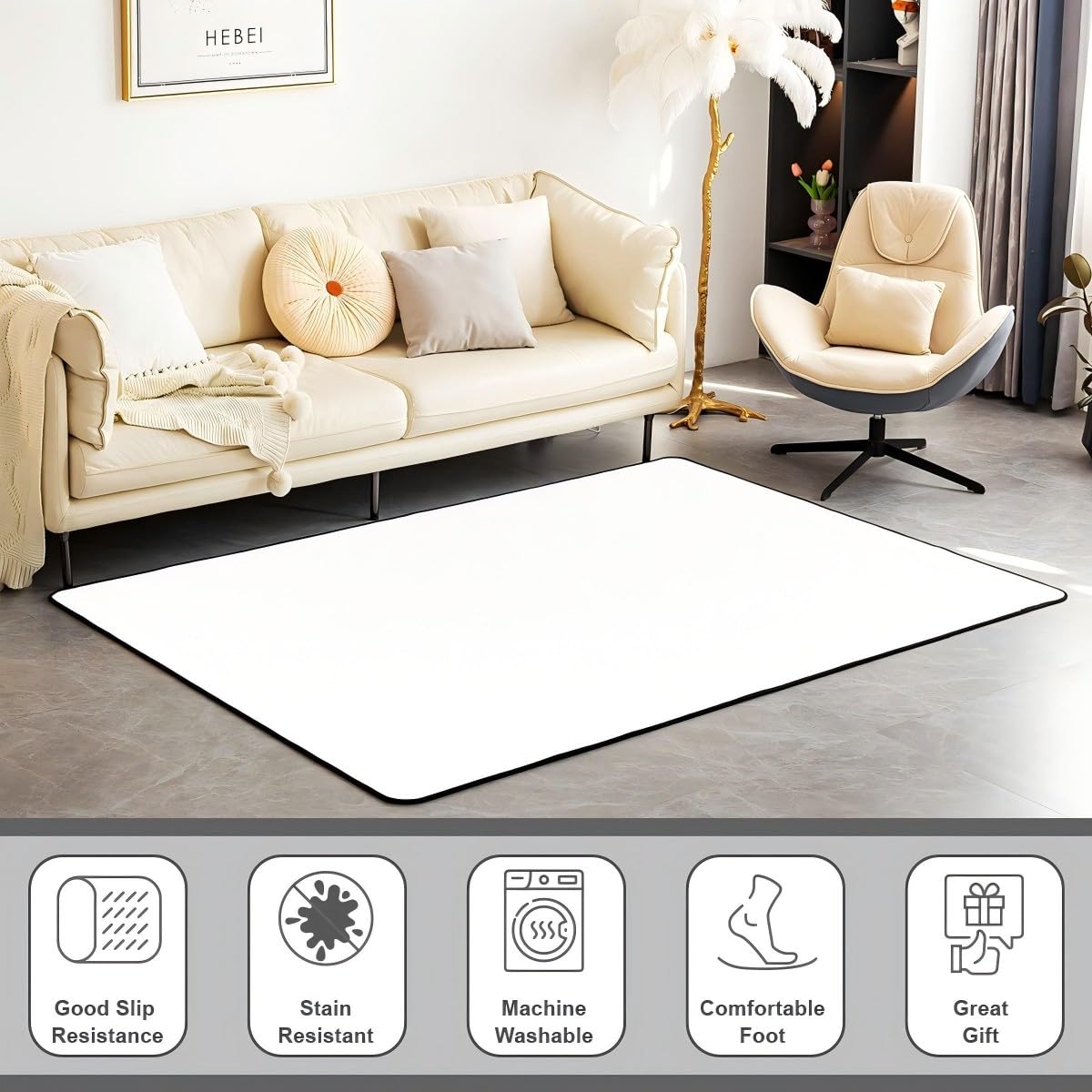 Leopard Print Large Area Rug 5x7 Cheetah Skin Living Room Rug | Zebra Pattern Silver Glitter Rugs for Bedroom, Patchwork African Safari Pattern Low Pile Carpet Indoor Floor Mat