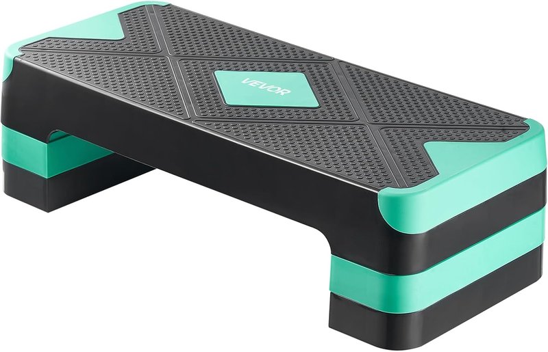 Aerobic Exercise Step Platform - 28-Inch Adjustable Fitness Stepper | Non-Slip Surface for Home Gym Cardio Training
