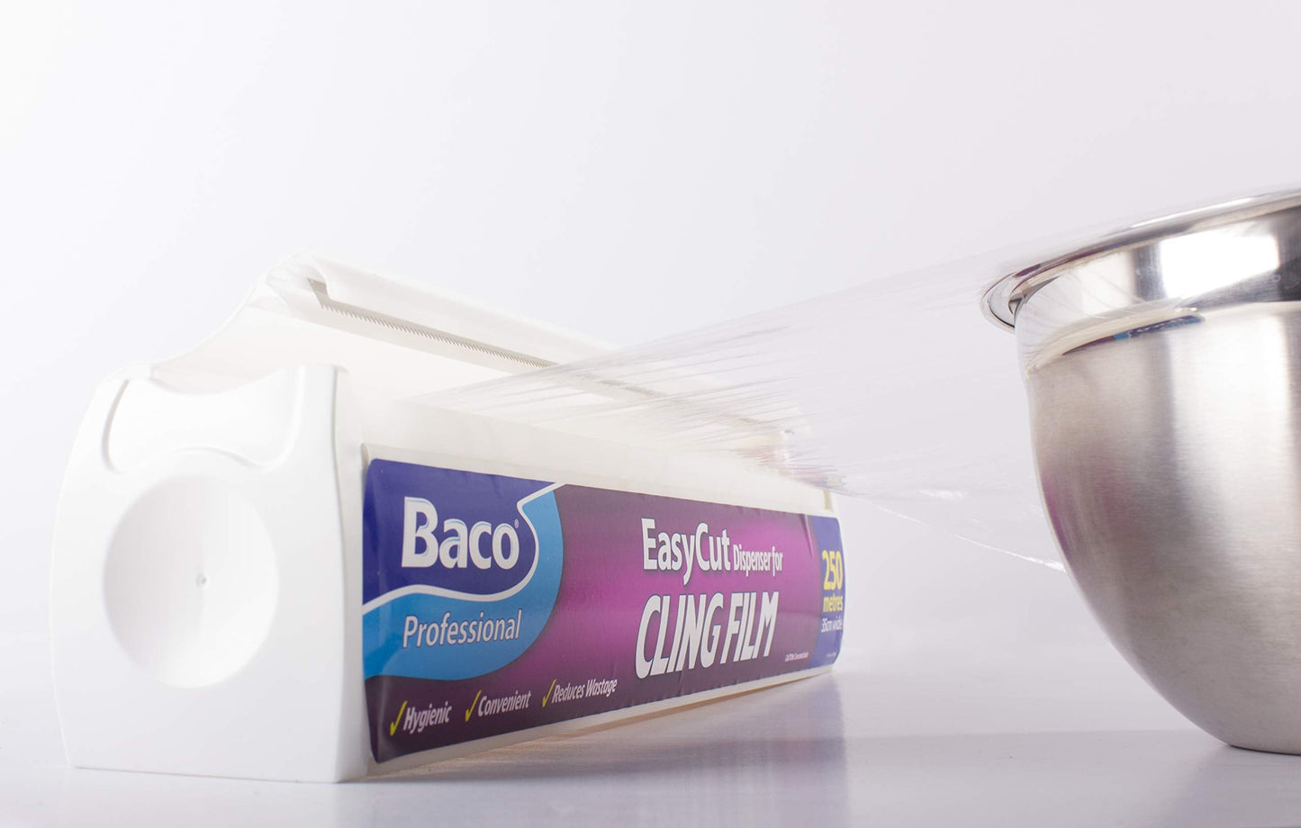 Bacofoil Easy Cut Cling Film Dispenser, 35cm x 250m, White