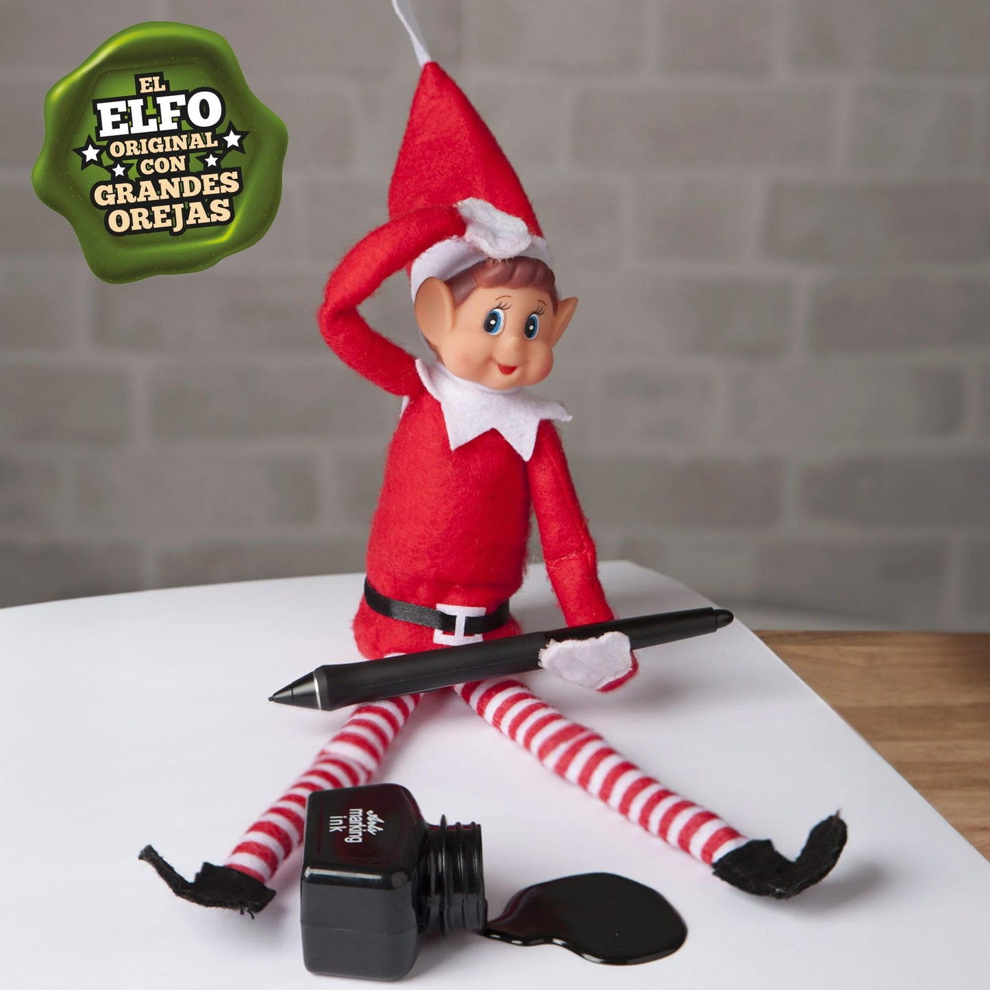 Christmas Elf Behaving Badly Plush Toy | Novelty Long Bendy Naughty Boy Christmas Elves Doll | 12 Inches