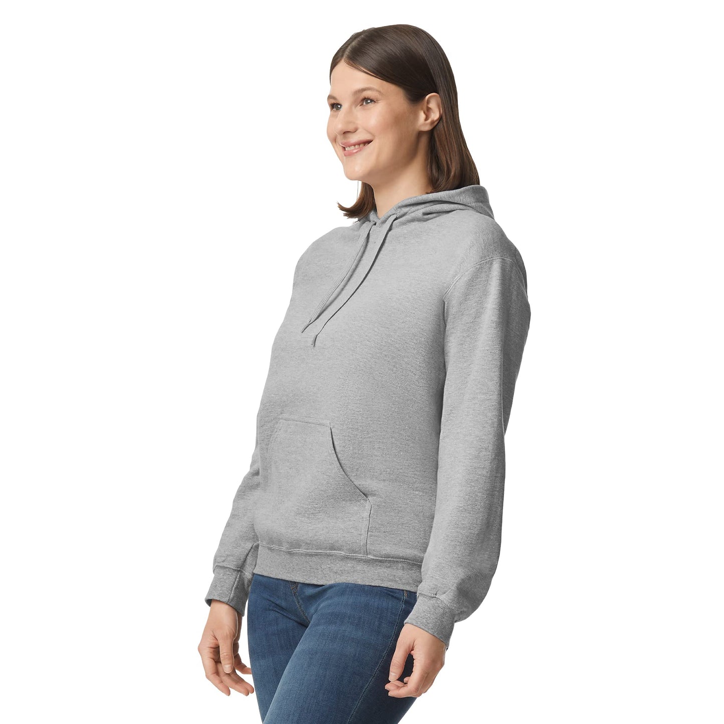 Gildan Womens Softstyle Sweatshirt, Style Gsf500 Athletic-hoodies, Sport Grey, Large US