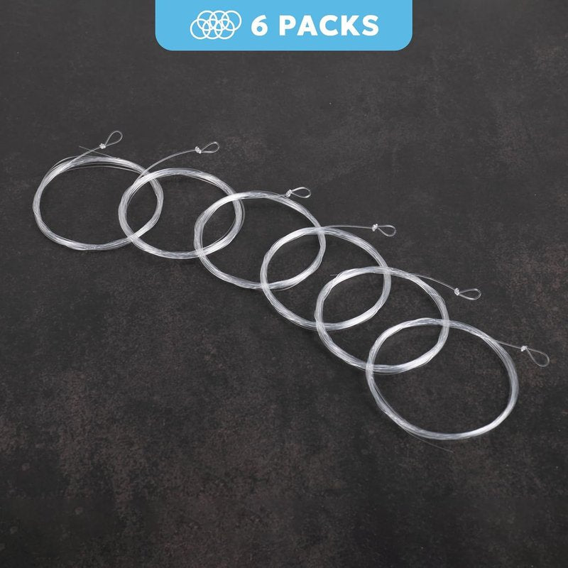 Pre-Tied Loop Fly Fishing Tapered Leader - Nylon Clear for Freshwater & Saltwater | 7.5FT to 15FT, 0X to 7X