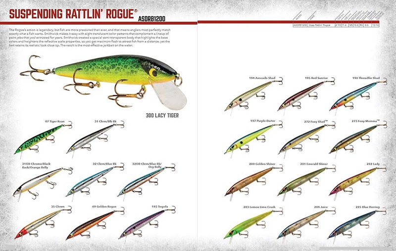 Smithwick Suspending Rattlin' Rogue - Foxy Shad - 4 1/2 in