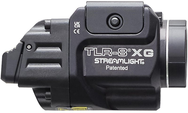 Streamlight 69434 TLR-8A G Flex 500-Lumen Low Profile Pistol Light with Integrated Green Aiming Laser for Select Handguns, Includes Rear Switches, Mounting Kit, and Keys, Black