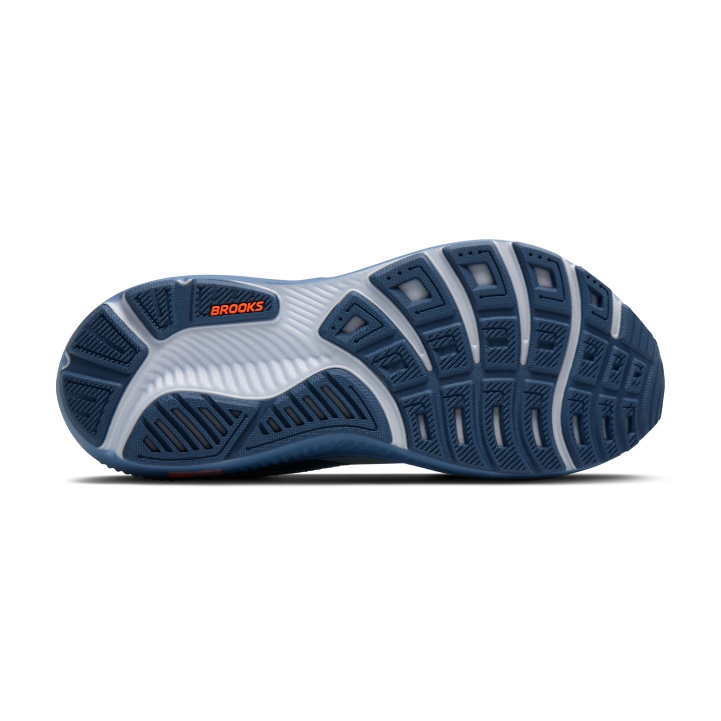 Brooks Men’s Ghost 17 Neutral Running Shoe - Skyway/Moonlight/Orange - 10.5 Medium