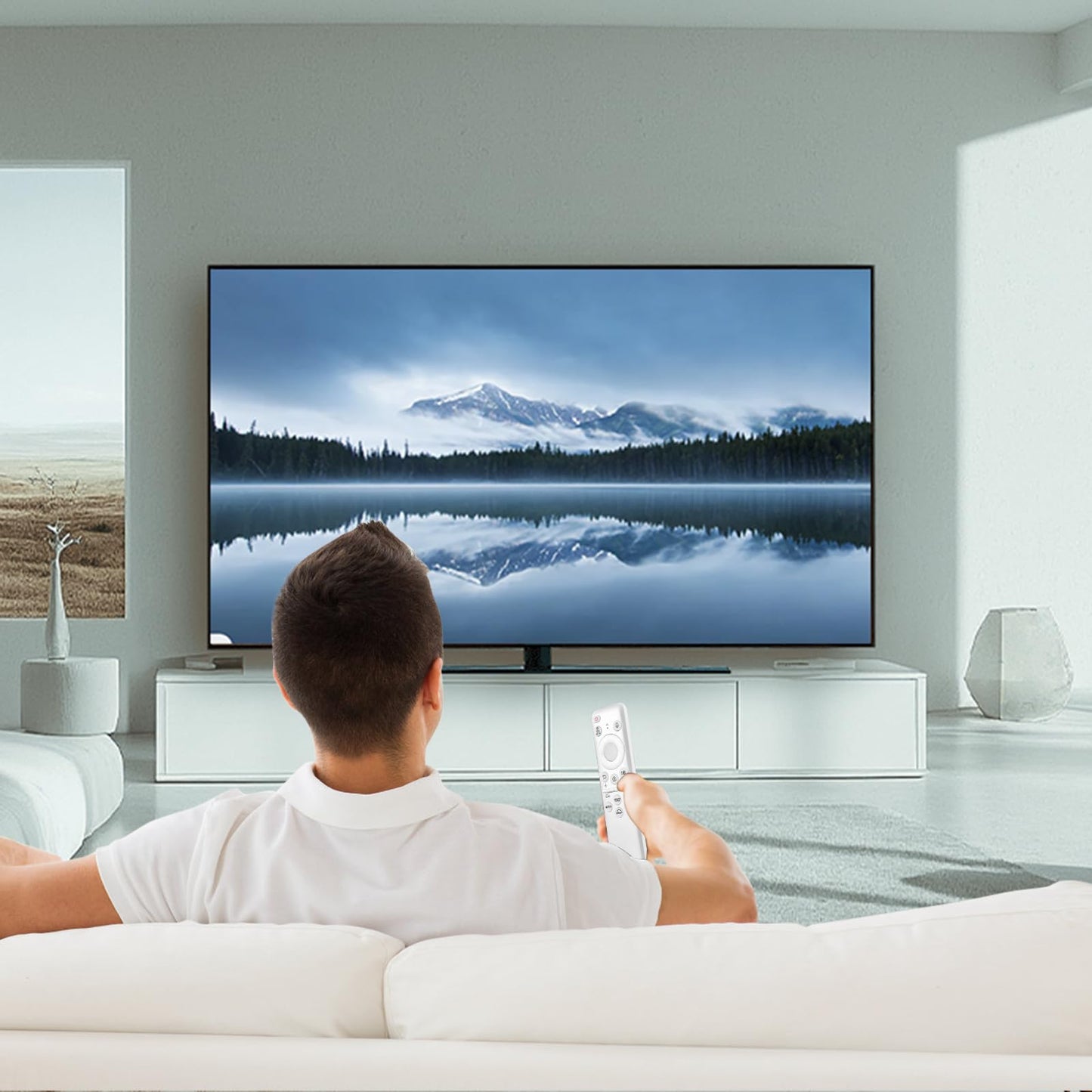 BN59-01357F TM2180E RMCSPA1RP1 Voice Remote Replacement for Samsung Smart TV Remote Control, Compatible with Samsung QLED TVs Q60A Q70A Q80A QN85A QN90A QN800A Series