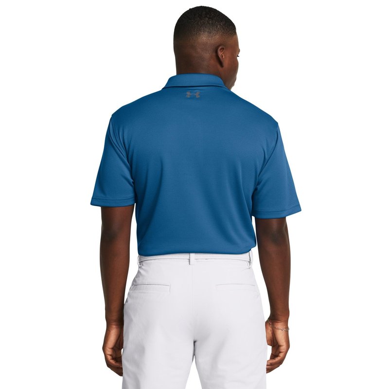 Under Armour Men's Tech Golf Polo, (406) Photon Blue / / Pitch Gray, Large
