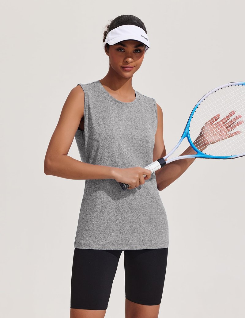 Women's Athletic Performance Running Workout Tank Tops for Women Loose Fit Yoga Shirts Running Gym Athletic Tops for Women